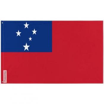 Polyester Samoan Flag 120x180 cm Full Color Recto-Verso with Iron Eyelets