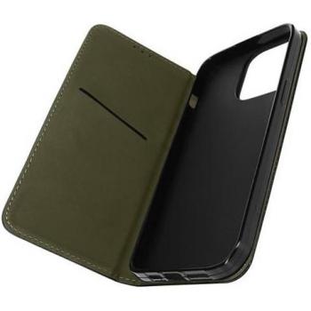 Étui Noir avec Clapet pour iPhone 14 Pro Max, Porte-carte et Fonction Support