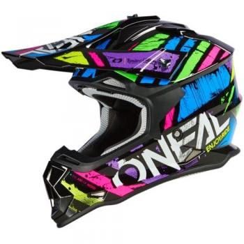 O'Neal 2SRS Glitch Casco Motocross Multicolore Taglia M