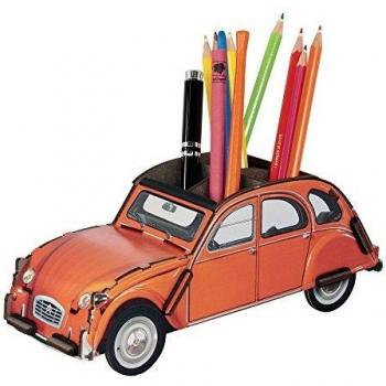 Werkhaus Stiftebox Oldtimer Schwarz-Rot