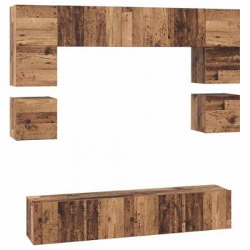 Completino Mobile TV Legno Vecchio 80x30x30 cm