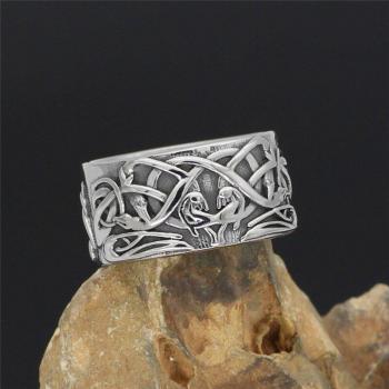 Nordischer Retro Amulett Ring