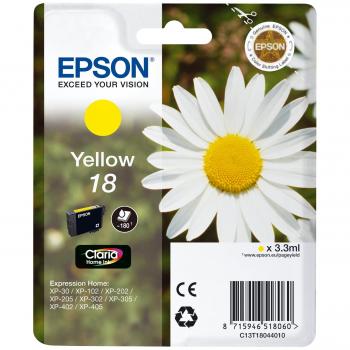 CARTUCHO DE TINTA EPSON CLARIA 18 - 3.3ML - YELLOW