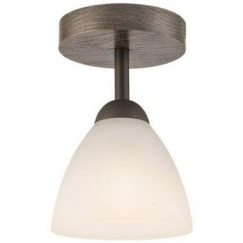 Adriano Grey Semi Flush Ceiling Light 1x E27