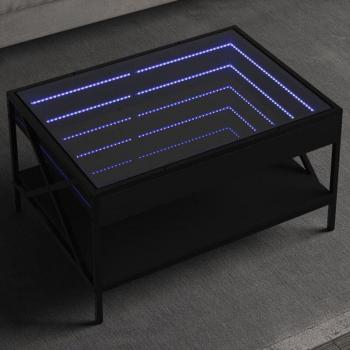 Mesa Centro TORANA LED Negra 70x50x38