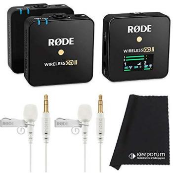 RØDE Wireless GO II Lavalier Mikrofon mit 2xLavalier GO Weiß