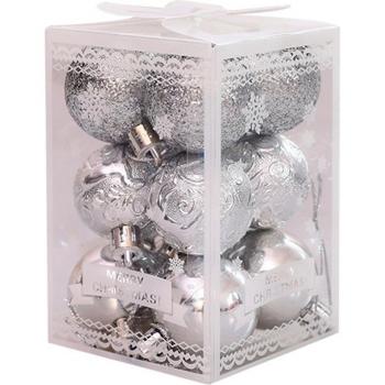 12pcs Christmas Tree Ornament Balls - Lightweight Hanging Decorations