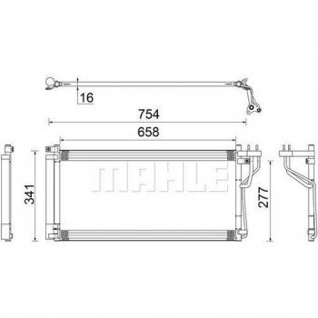 Mahle Original AC 506 000S Klimaanlagenkondensator