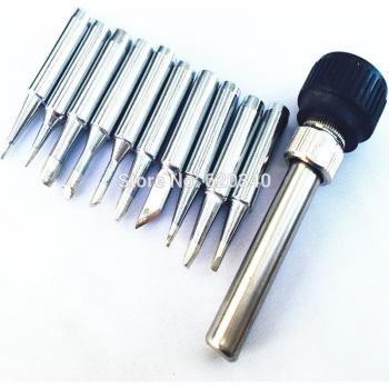 11 pcs Lead-free 900M-T Solder Tips for 936 SAIKE ATTEN AOYUE KADA YIHUA