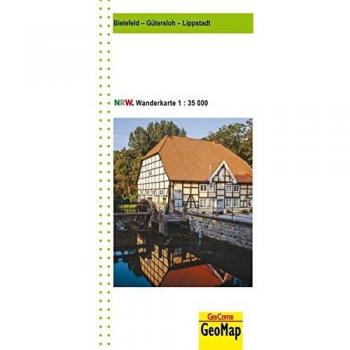 Bielefeld, Gütersloh, Lippstadt Wanderkarte NRW