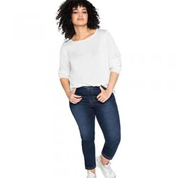 Sheego Stretch-Jeans für Damen, Gr. 22, dunkelblau