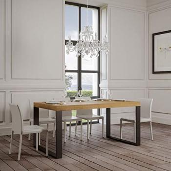 Liberoshopping Tavolo Tecno Premium 180 Allungabile fino a 440 cm Quercia Natura