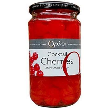 Opies Cocktail Cherries 950g Jar | Without Stems | Marachino Red Cherries