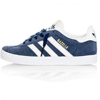 Adidas Gazelle C, Unisex Kid's Gymnastics Shoes in Blue/White, 1 UK (33 EU)