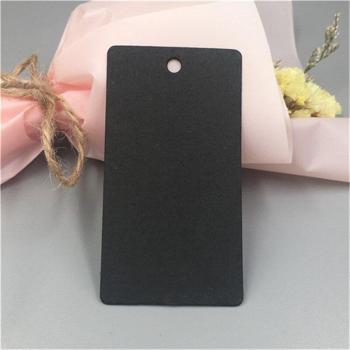 100Pcs Hollow Blank Kraft Paper Tags for Luggage and Party 7.5x4cm