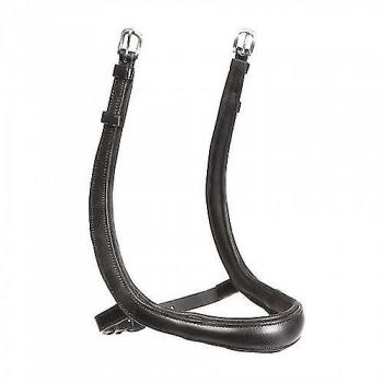Cavesson Ergonomique Noir en Cuir pour Cheval Cob