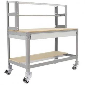 Établi Simonrack Gris & Bois – Modèle Design Fonctionnel