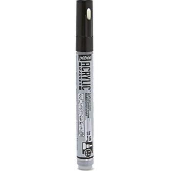 Pebeo Acrylmarker feiner 1,2‑mm-Rundspitzer Grau