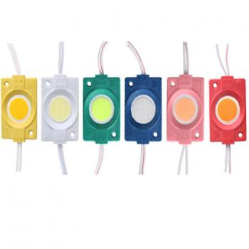 20pcs Waterproof COB LED Injection Module 12V/24V 2.4W in Red/Green/Blue/Yellow/Pink/Cool/Warm White