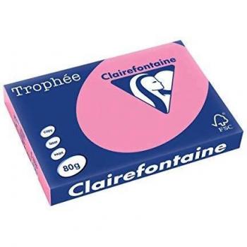 Clairefontaine Multifunktionspapier Trophée, A3, 80 g/m², holzfrei, heckenrose, pastell (500 Blatt)