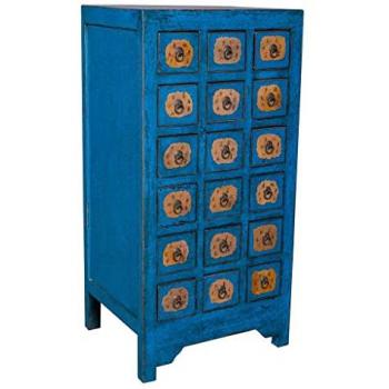 Sinfonier blu in legno 58 x 49 x 118 cm