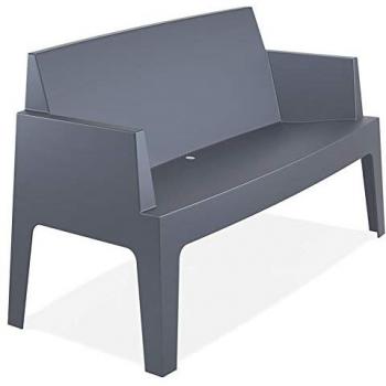 Banc extérieur PLEMO XL gris foncé
