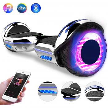 GeekMe 6,5 Zoll Elektro-Hoverboard – 700 W Dual‑Motor, Self‑Balancing, Bluetooth‑Sound & LED‑Signallicht