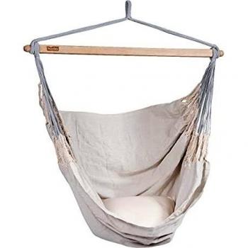 Hangstoel Eénpersoons 'Comfort' Pearl (Bruin) met Opbergtas