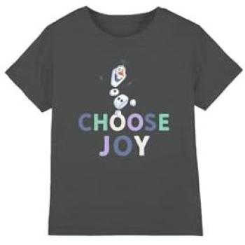 Joyful Olaf T‑Shirt for Kids – Charcoal, Size 12‑13