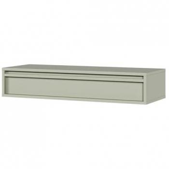 Table console - EVO - 90 cm - avec tiroir - suspendu - vert sauge