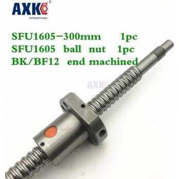 SFU1605 300mm Rolled Ball Screw with Flange Nut BK/BF12