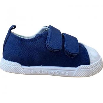 Deportivas de Niño CRIOS BLANDITOS LONA MELON AZUL