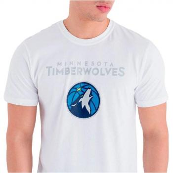 New Era NBA Minnesota Timberwolves Regular Fit White T-Shirt for Men