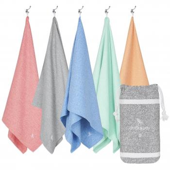 Microfiber Yoga Towel - Extra Large 200x90cm - Grey