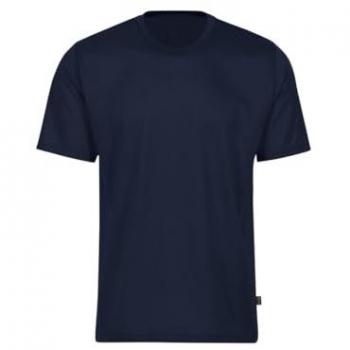 Trigema Herren T-Shirt 100% Baumwolle Navy Blau