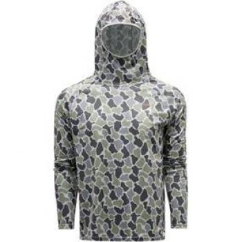 Grundens Solstrale Hoody Refraction Camo Green - X Large - shop the best deal online