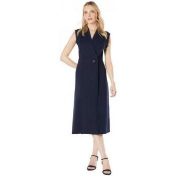 Dunkelblaues Ponte-Midikleid für Damen von Principles