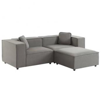 Modulares Sofa-Set mit 2 Ecken und Hocker