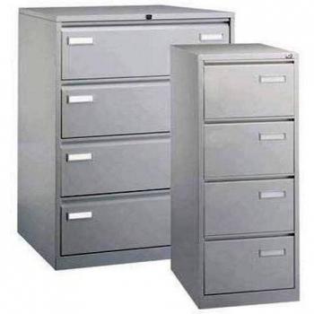 Bisley LIGHT Hängeregistraturschrank, einbahnig, DIN A4, 4 HR-Schubladen, Stahl, 639 Oxfordblau, 62.2 x 41.3 x 132.1 cm