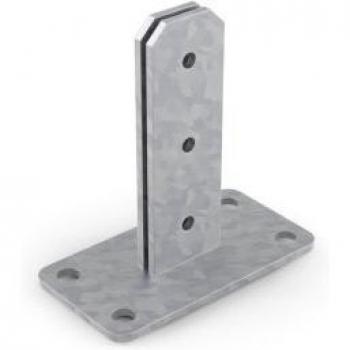Durapost Bolt Down Galvanized Steel Support 150mm