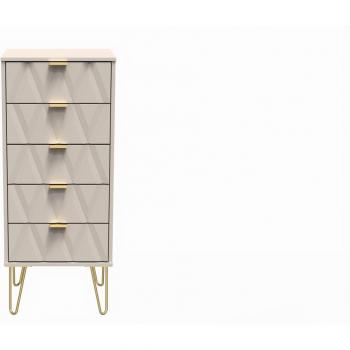 Dallas 5 Drawer Tallboy - Ready Assembled