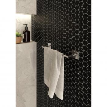 Barre à Serviettes Murale 30 cm Fini Gris Clair