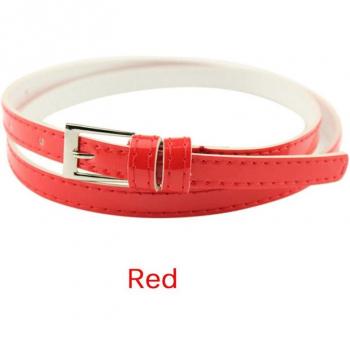 Narrow Leather Waistband for Women