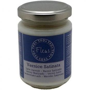 FLEUR Vernice di Finitura Trasparente Satinata, 0.13 L