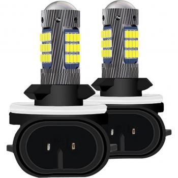 Kit de Lampes Frontales LED 6000K pour Voiture – 2 pièces H3/H11/H8/9006/HB4/881/880/H27