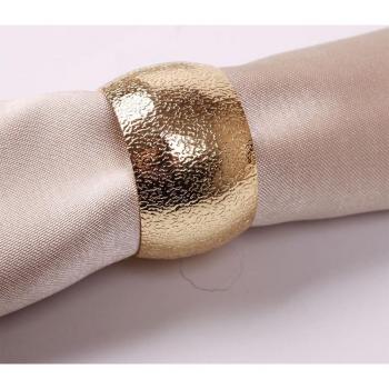 4PCS Gold Silver Hollow Metal Napkin Buckles