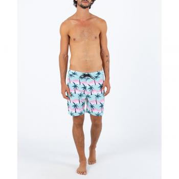 Hurley Bañador Corto Phantom Clásico 18' - Material ligero y de secado rápido, tecnología de estiramiento en cuatro direcciones, diseño clásico de 18 pulgadas, cinturilla elástica con cordón ajustable, bolsillo trasero