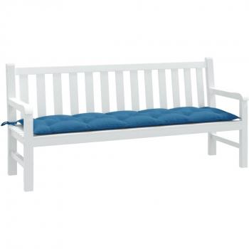 VIDAXL - Cuscino Panca Da Giardino Blu Mélange 180x50x7 Cm In Tessuto