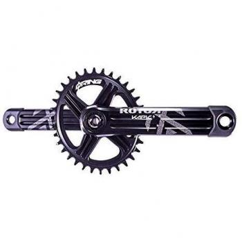 Rotor Kapic Kurbeln ohne Achse in Schwarz