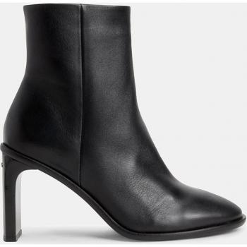 Calvin Klein Botines de mujer en piel con puntera redonda y tacón de aguja